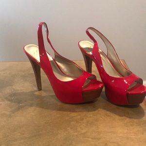Jessica Simpson patent leather red heels